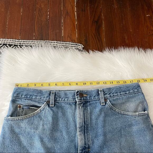 90s Lee Men’s Straight Leg Jeans Medium Wash Vintage Look 38X34 - Picture 4 of 10